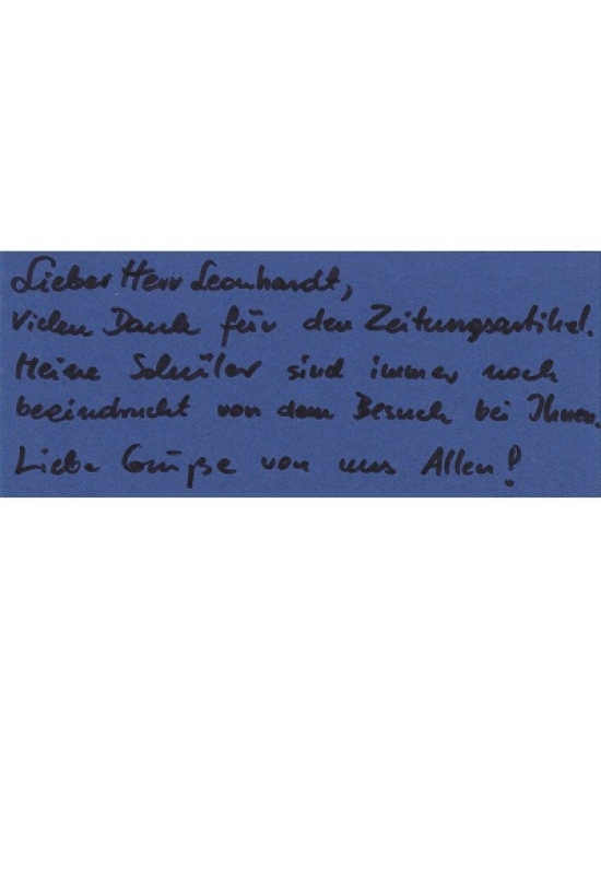 Eine paar Schüler haben uns Besucht