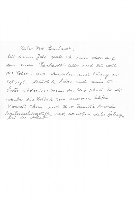 Ein zufriedener Cellospieler