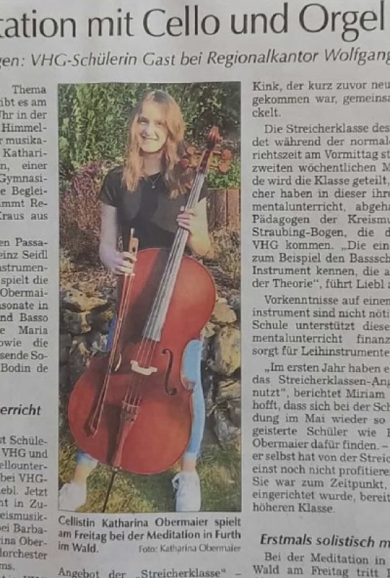 Meditation mit Cello und Orgel