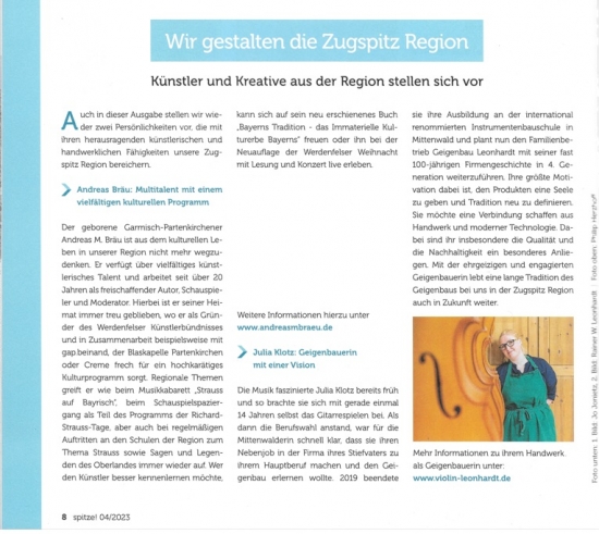 Julia Klotz in Bergwelten - Ausgabe 54 / Winter 2023